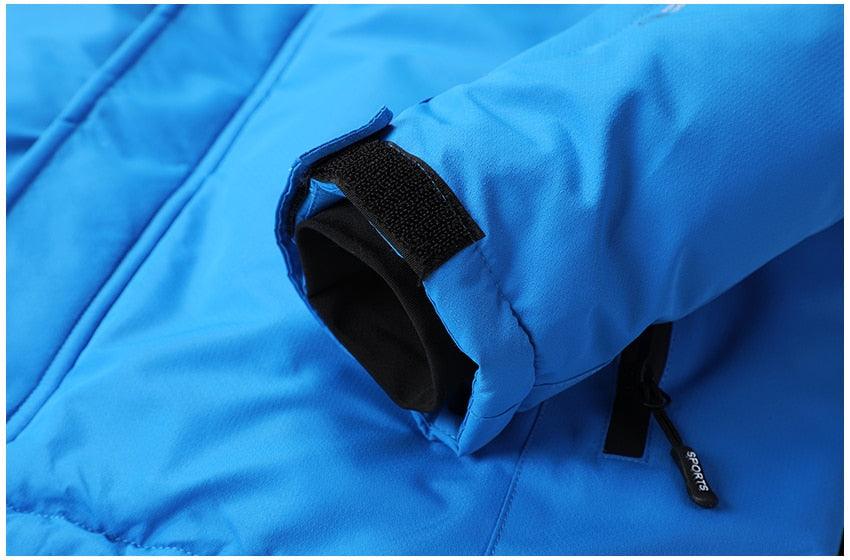 Men’s Winter Ski Jacket – Waterproof Hooded Fleece Outdoor Coat