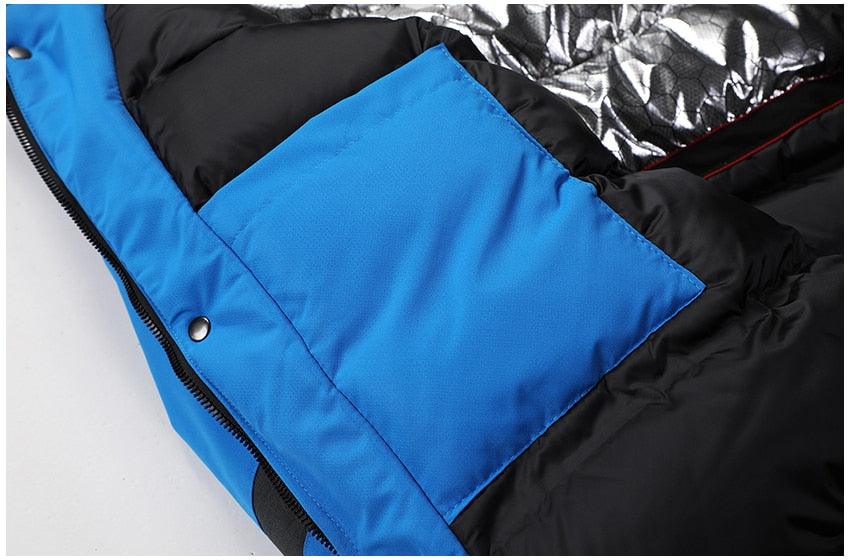 Men’s Winter Ski Jacket – Waterproof Hooded Fleece Outdoor Coat