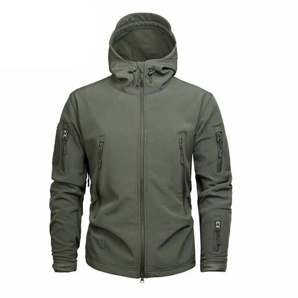 Men’s Green Camouflage Jacket – Lightweight Water-Resistant Windbreaker