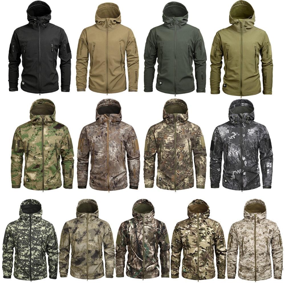 Men’s Green Camouflage Jacket – Lightweight Water-Resistant Windbreaker