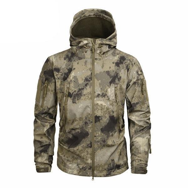 Men’s Green Camouflage Jacket – Lightweight Water-Resistant Windbreaker