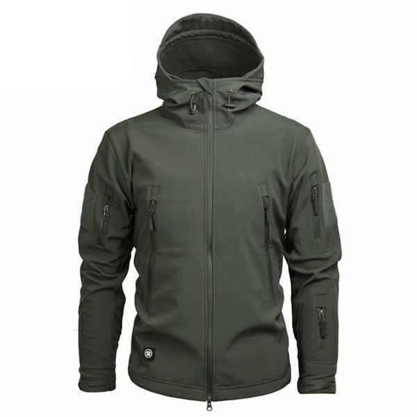 Men’s Green Camouflage Jacket – Lightweight Water-Resistant Windbreaker