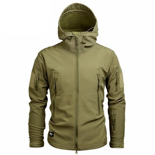 Men’s Green Camouflage Jacket – Lightweight Water-Resistant Windbreaker
