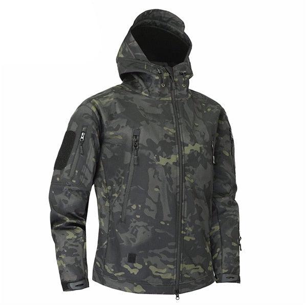 Men’s Green Camouflage Jacket – Lightweight Water-Resistant Windbreaker