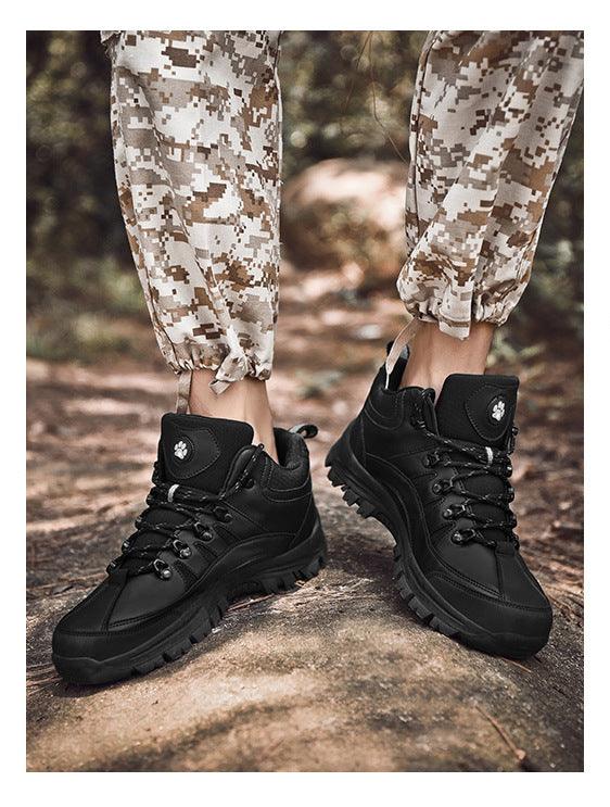 Men’s Waterproof Hiking Boots – Winter Tactical Outdoor Shoes