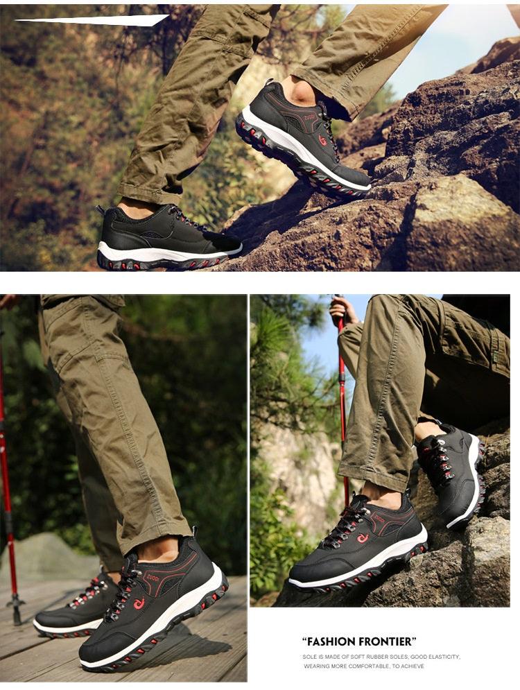 Men’s Low-Top Hiking Shoes – Breathable Non-Slip Outdoor Sneakers