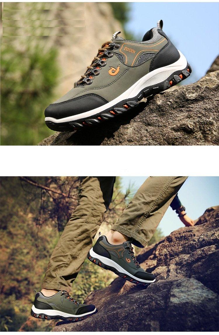 Men’s Low-Top Hiking Shoes – Breathable Non-Slip Outdoor Sneakers
