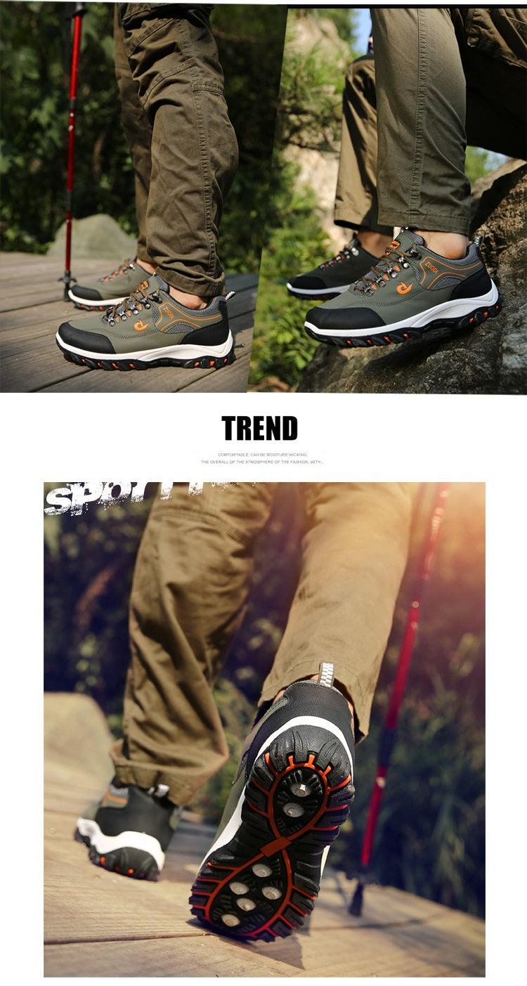 Men’s Low-Top Hiking Shoes – Breathable Non-Slip Outdoor Sneakers