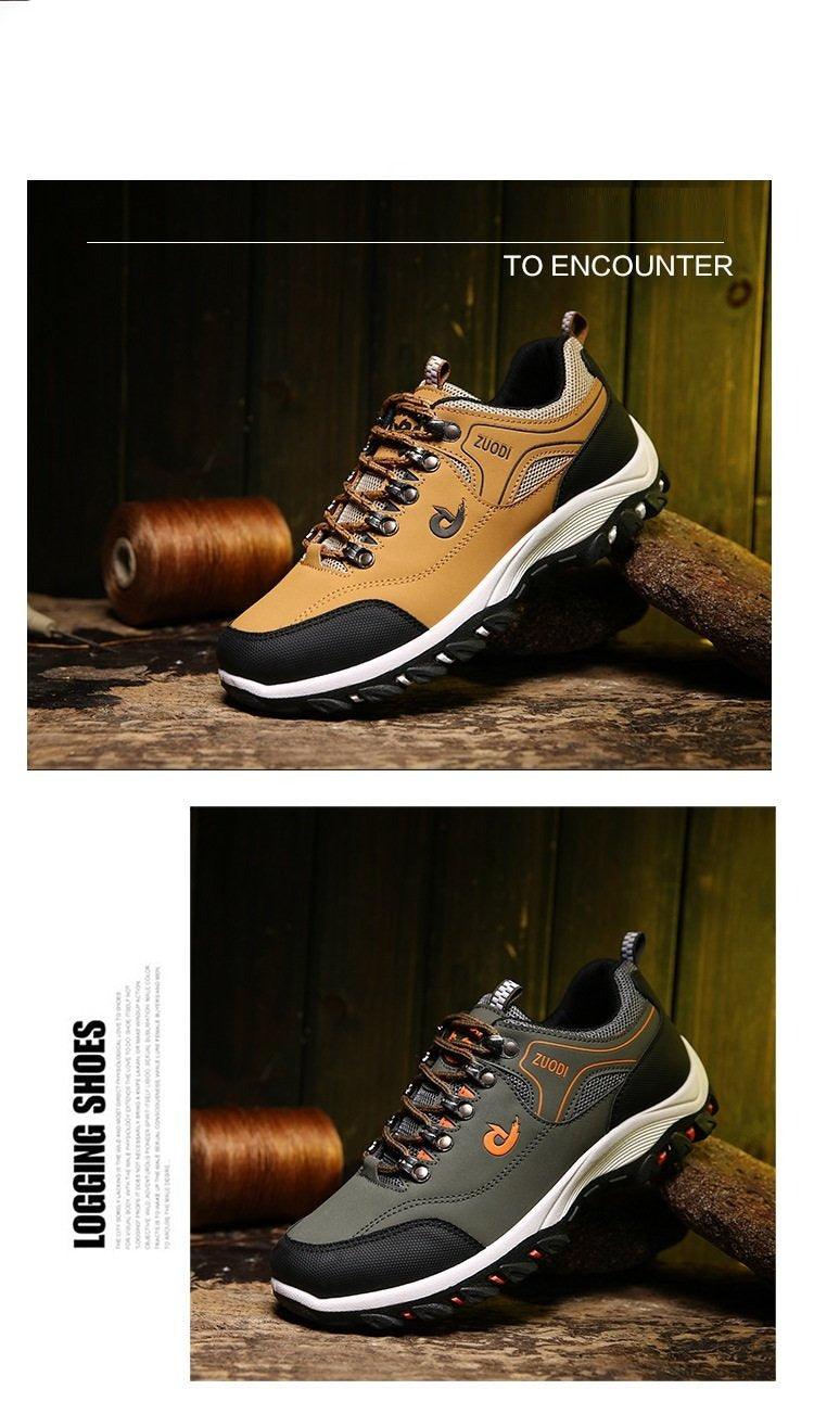 Men’s Low-Top Hiking Shoes – Breathable Non-Slip Outdoor Sneakers