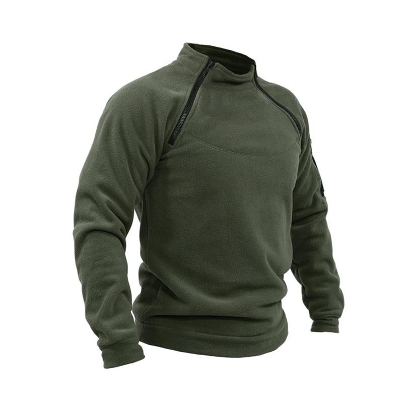 Men’s Fleece Tactical Jacket – Lightweight Windproof Outdoor Coat