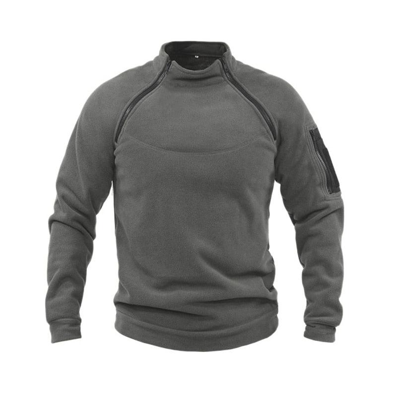 Men’s Fleece Tactical Jacket – Lightweight Windproof Outdoor Coat