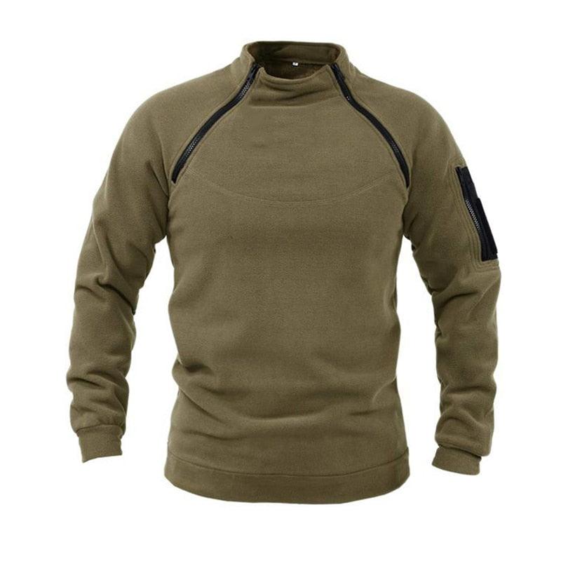 Men’s Fleece Tactical Jacket – Lightweight Windproof Outdoor Coat