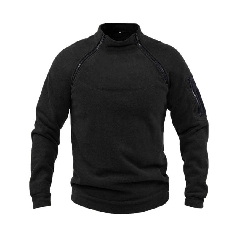 Men’s Fleece Tactical Jacket – Lightweight Windproof Outdoor Coat