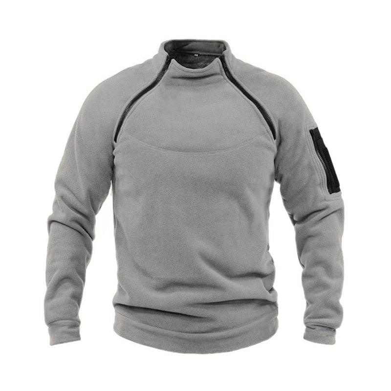 Men’s Fleece Tactical Jacket – Lightweight Windproof Outdoor Coat