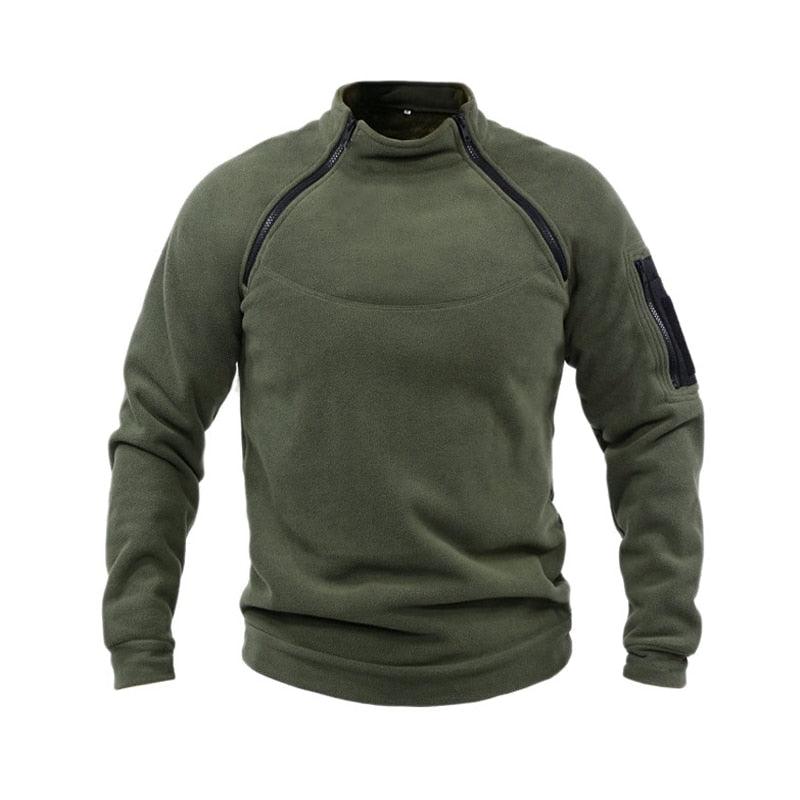 Men’s Fleece Tactical Jacket – Lightweight Windproof Outdoor Coat