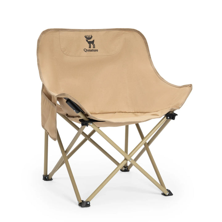 Folding Carbon Steel Camping Chair – Adult & Kids Portable Seat