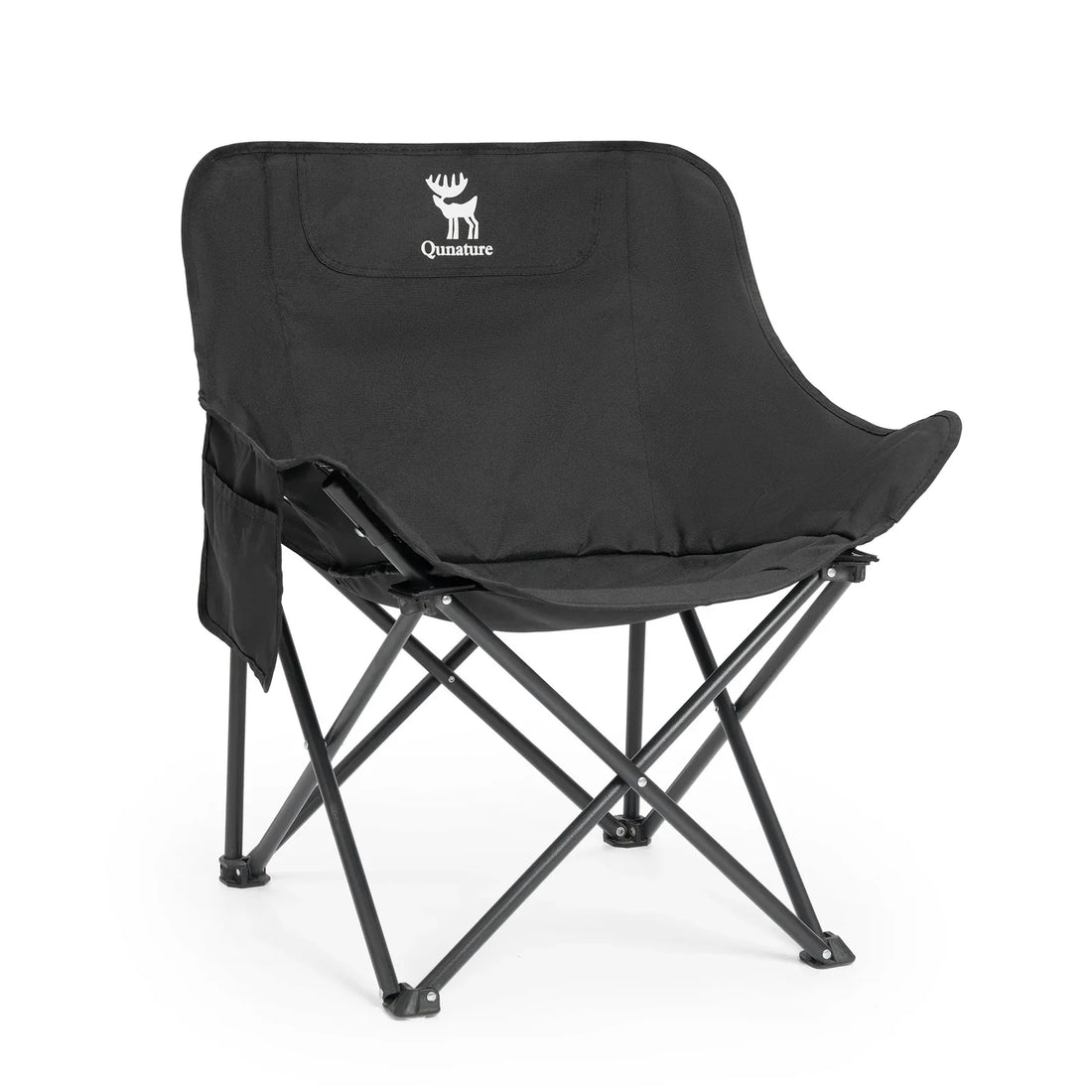 Folding Carbon Steel Camping Chair – Adult & Kids Portable Seat