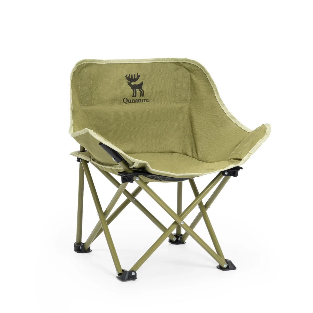 Folding Carbon Steel Camping Chair – Adult & Kids Portable Seat