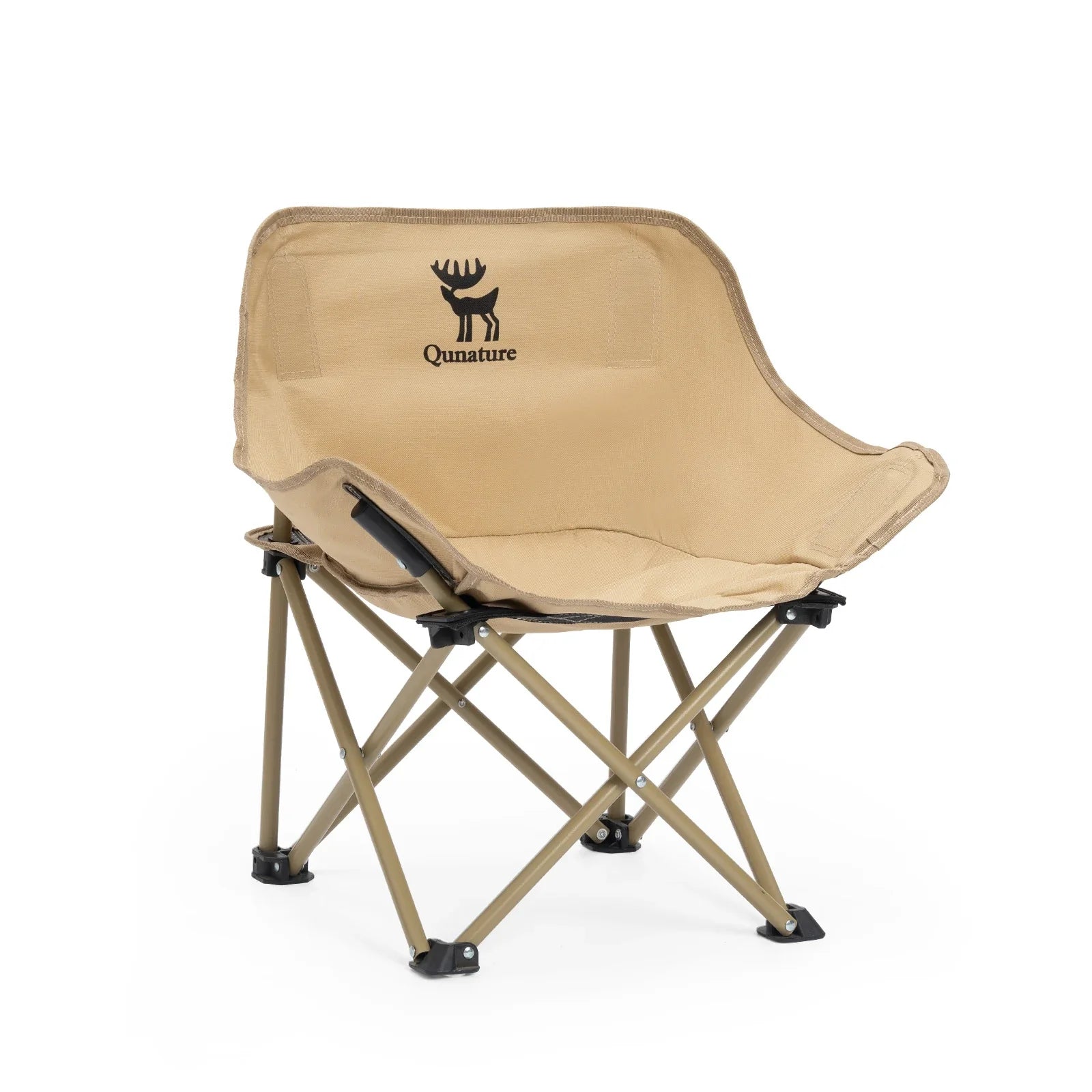 Folding Carbon Steel Camping Chair – Adult & Kids Portable Seat