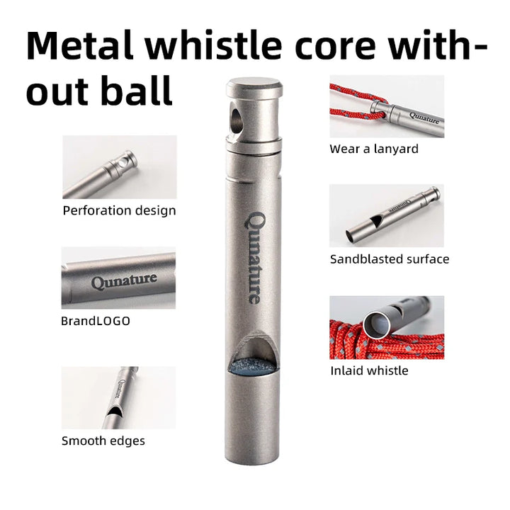 Titanium Survival Whistle – 120dB Loud Emergency Outdoor Signal