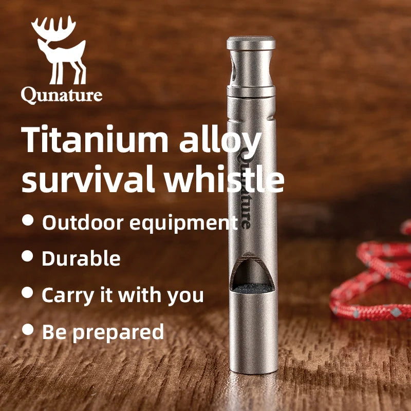 Titanium Survival Whistle – 120dB Loud Emergency Outdoor Signal