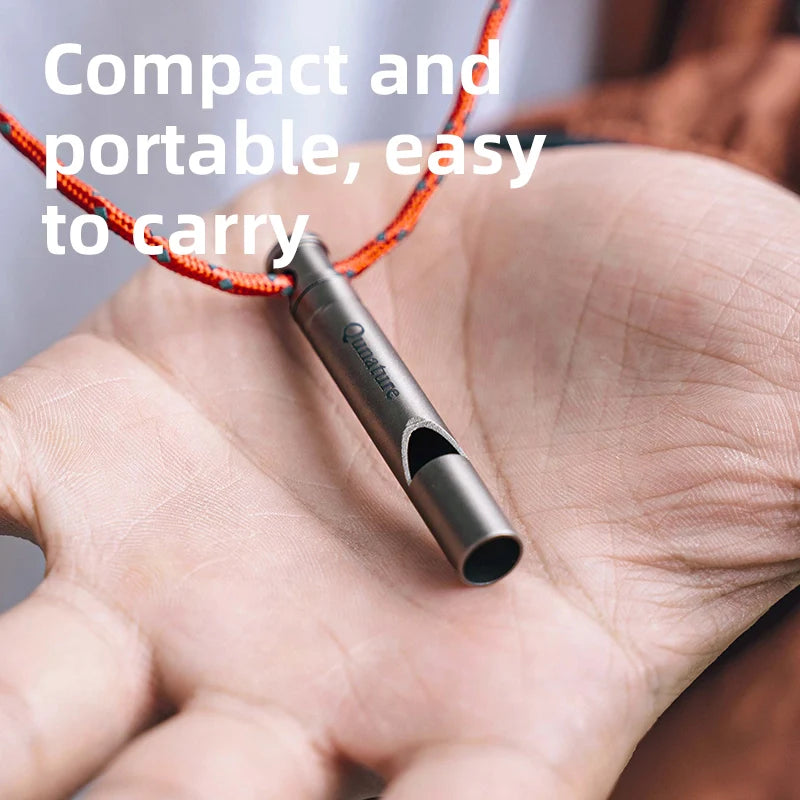 Titanium Survival Whistle – 120dB Loud Emergency Outdoor Signal