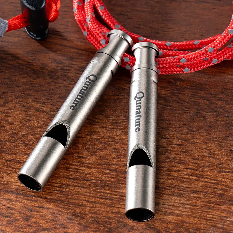 Titanium Survival Whistle – 120dB Loud Emergency Outdoor Signal