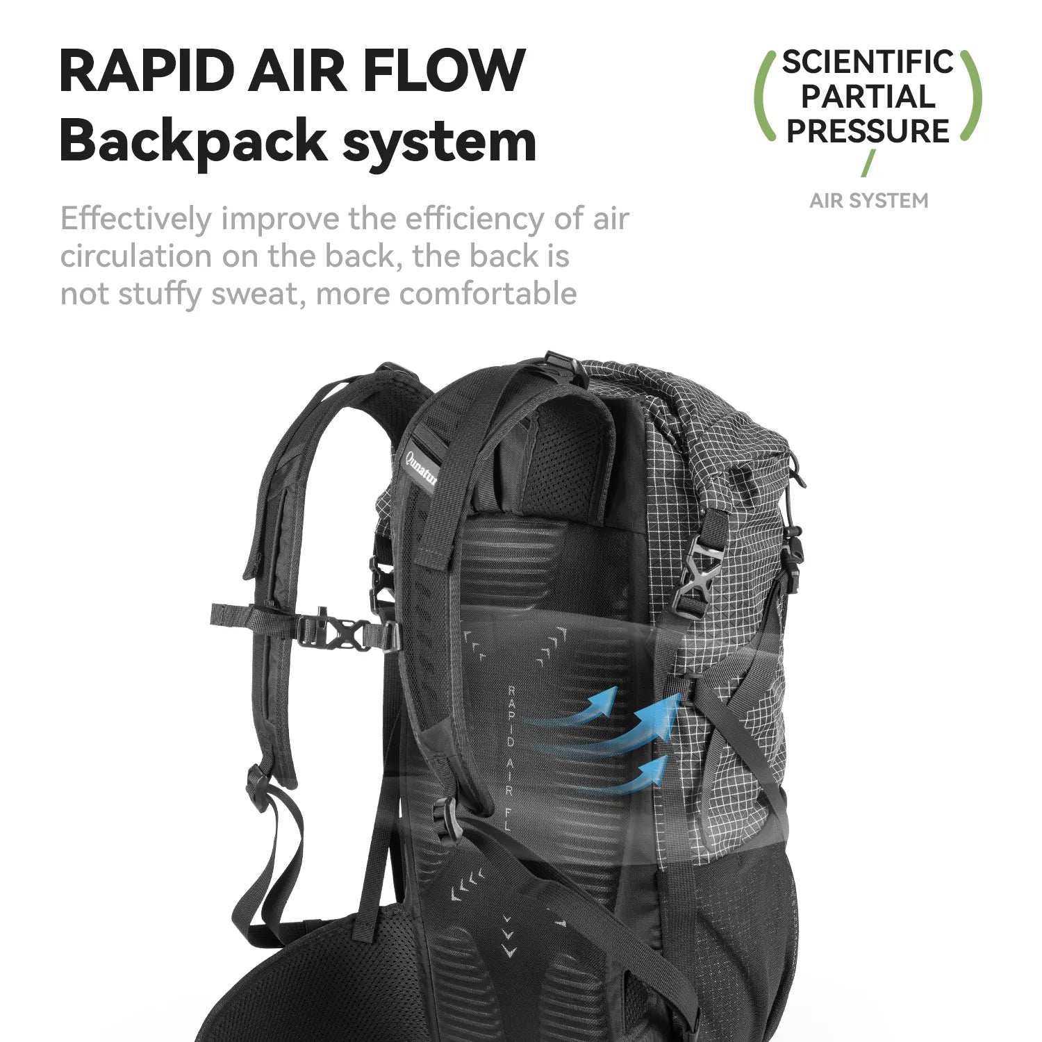 30–35L Waterproof Hiking Backpack – Lightweight Outdoor Daypack
