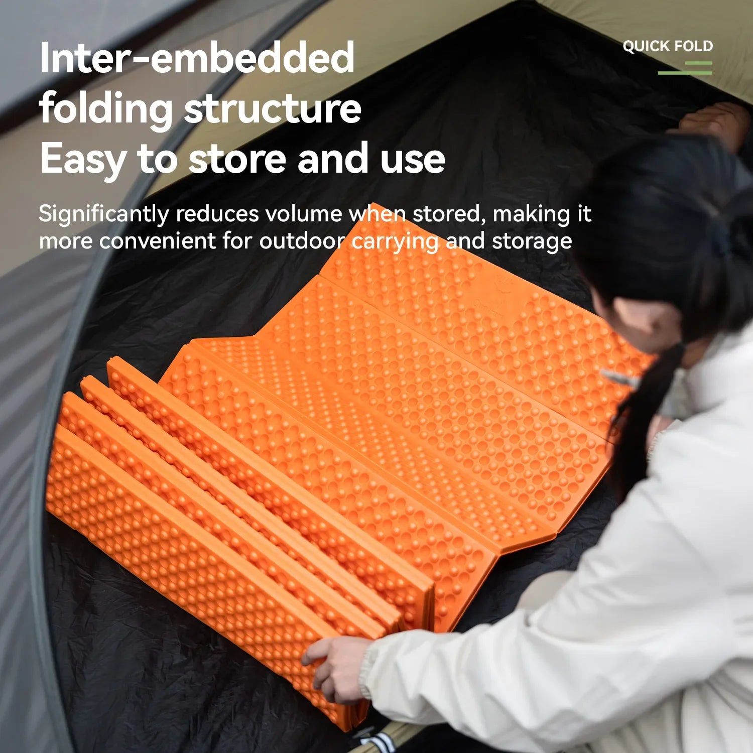 Ultralight Folding Sleeping Pad – Waterproof Camping Mat (R-Value 1.8)