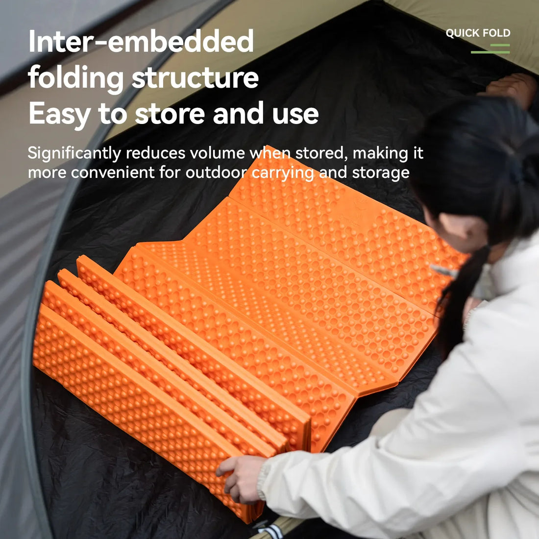 Ultralight Folding Sleeping Pad – Waterproof Camping Mat (R-Value 1.8)