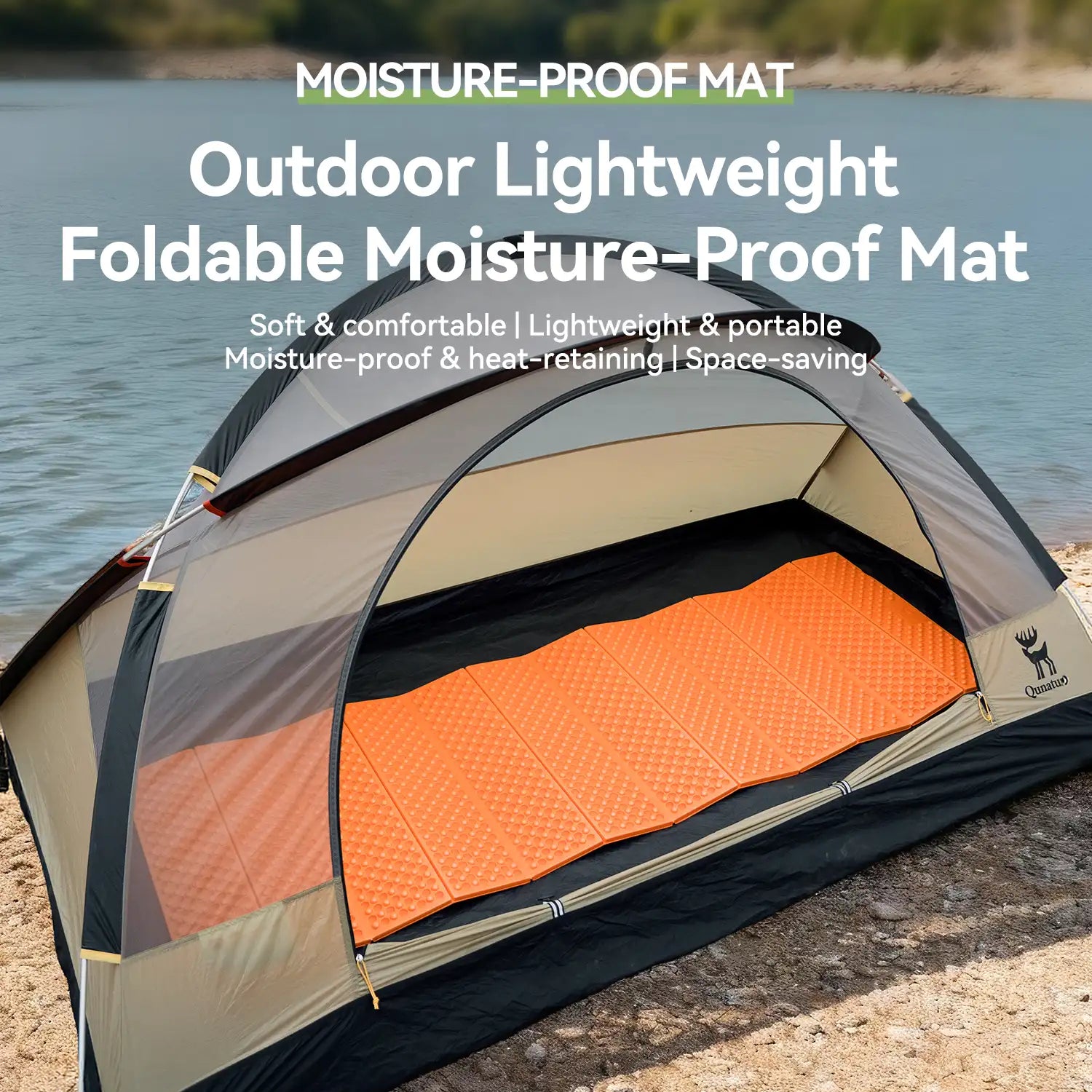 Ultralight Folding Sleeping Pad – Waterproof Camping Mat (R-Value 1.8)