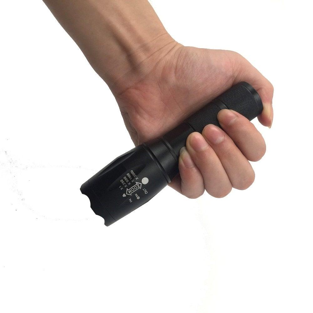 Z45 LED Flashlight – Ultra Bright Zoomable Waterproof Torch (Rechargeable)
