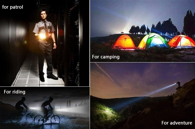 Z45 LED Flashlight – Ultra Bright Zoomable Waterproof Torch (Rechargeable)