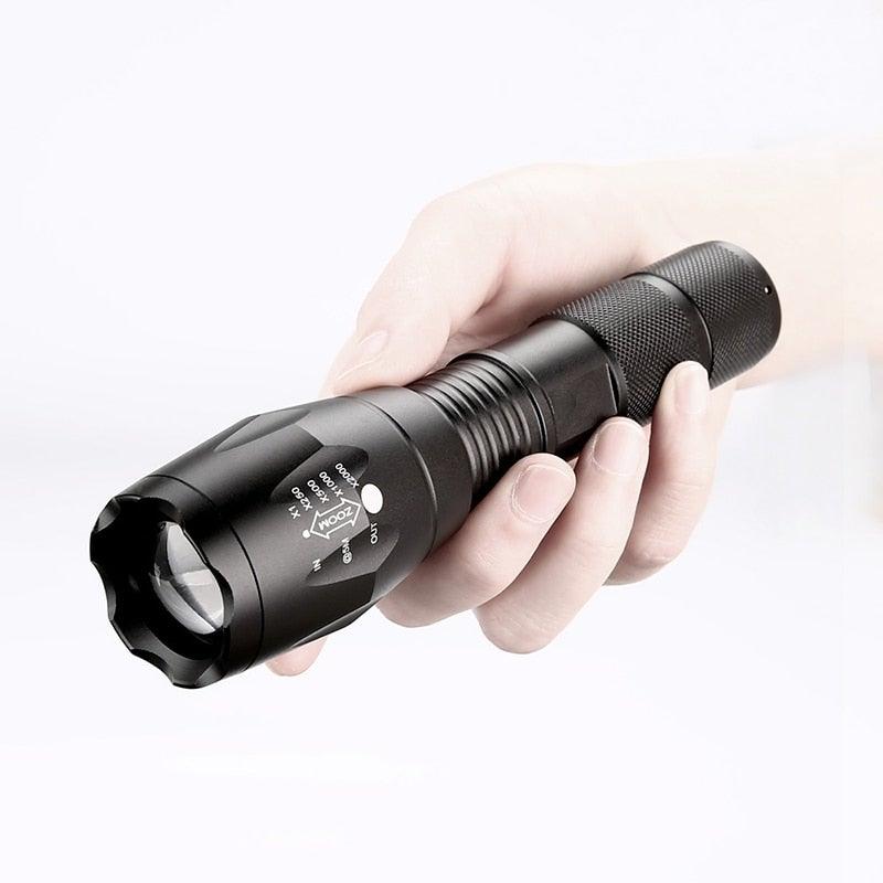 Z45 LED Flashlight – Ultra Bright Zoomable Waterproof Torch (Rechargeable)
