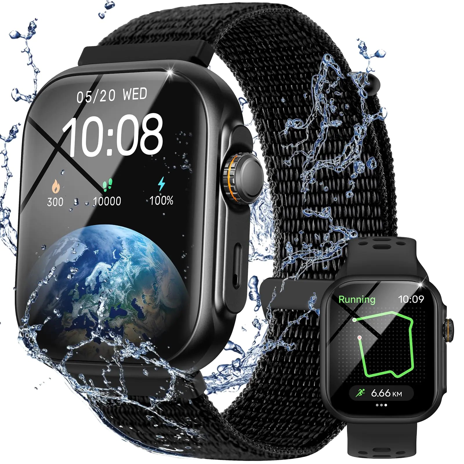 GPS Smartwatch for Men & Women – Bluetooth Calling Fitness Tracker (30M Waterproof)