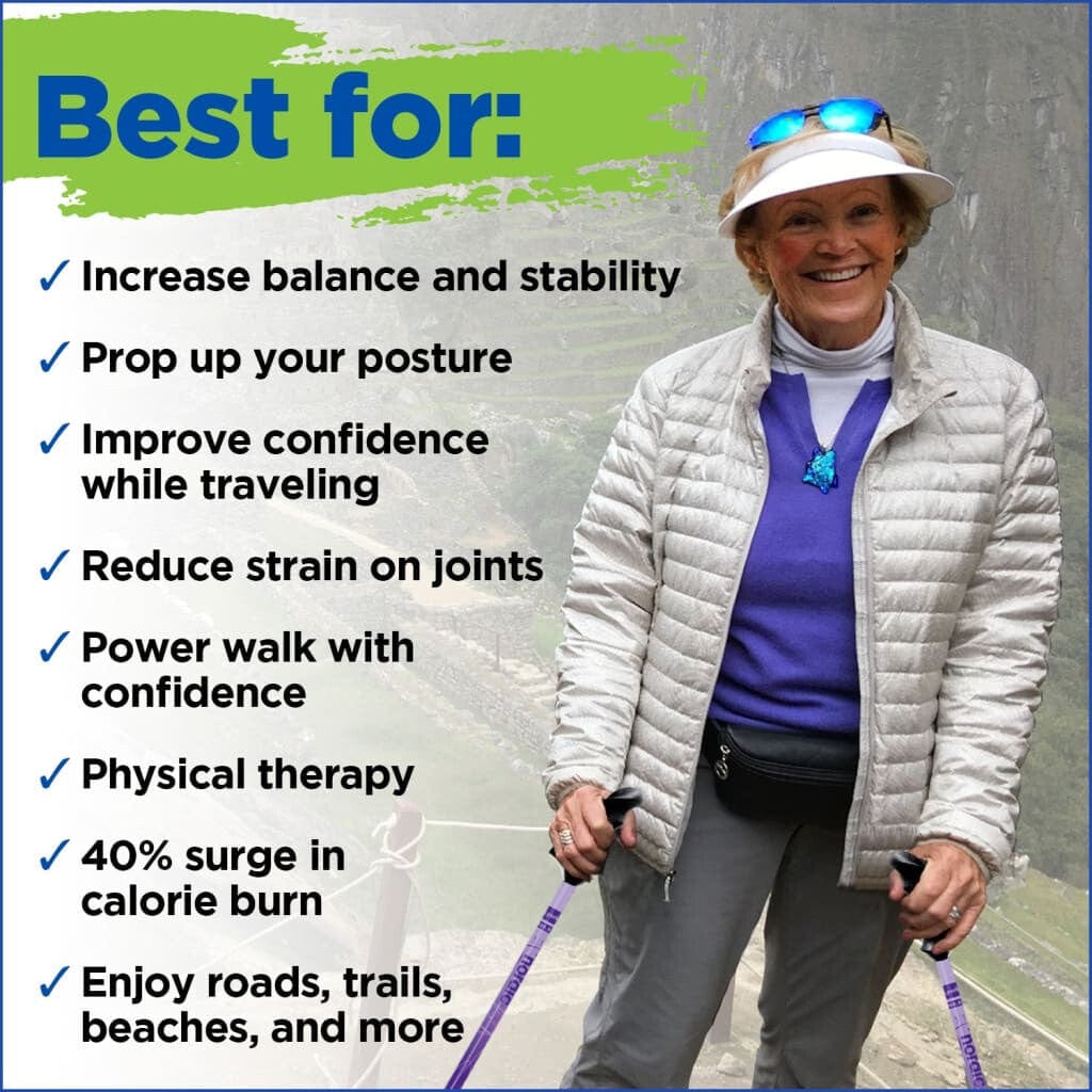 Motivator Swift Connect Travel Poles – Adjustable Balance & Rehab Walking Poles