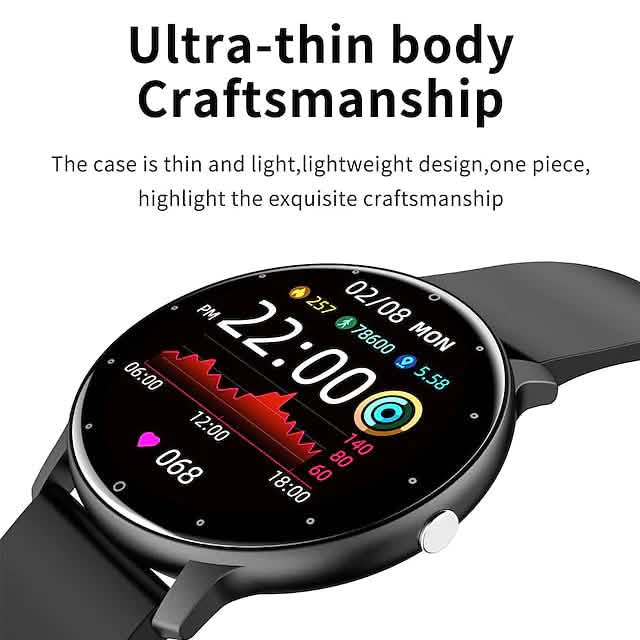 Smart Watch 1.28 Inch Smartwatch Fitness Running Watch